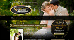 Desktop Screenshot of kicknentertainmentweddingservices.com